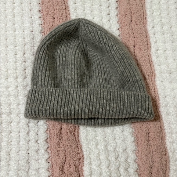 J. Crew Accessories - J. Crew 100% Cashmere Grey Unisex Beanie